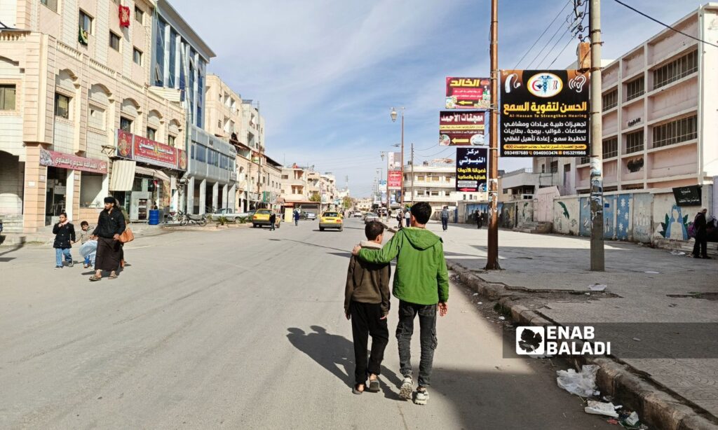 A street in the al-Kashef neighborhood of Dara city center - December 11, 2024 (Enab Baladi/Halim Muhammad)