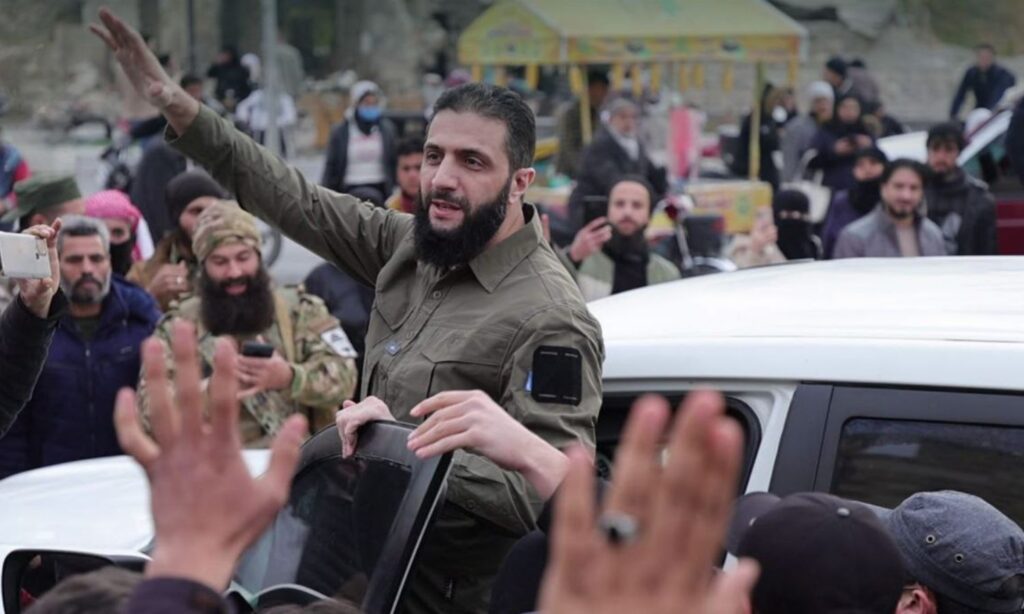 Leader of Hayat Tahrir al-Sham (HTS), Abu Mohammad al-Jolani, during his visit to the city of Aleppo, Syria after taking control from the Syrian regime forces - December 4, 2024 (Military Operations Administration)