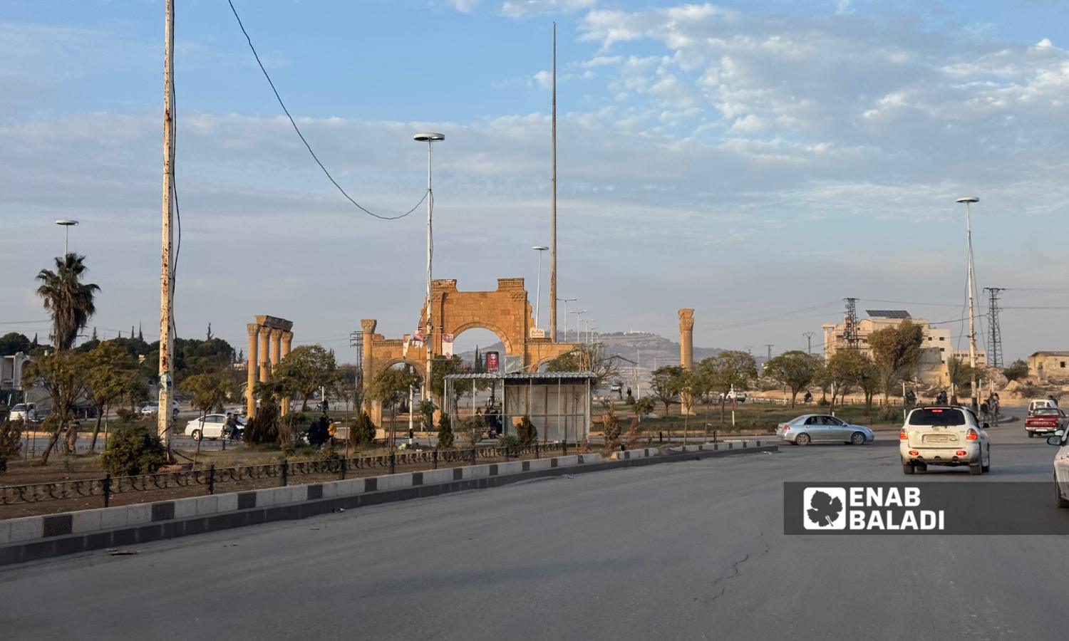 The Waterwheel Square in the city of Hama - December 6, 2024 (Enab Baladi/Dayan Junpaz)
