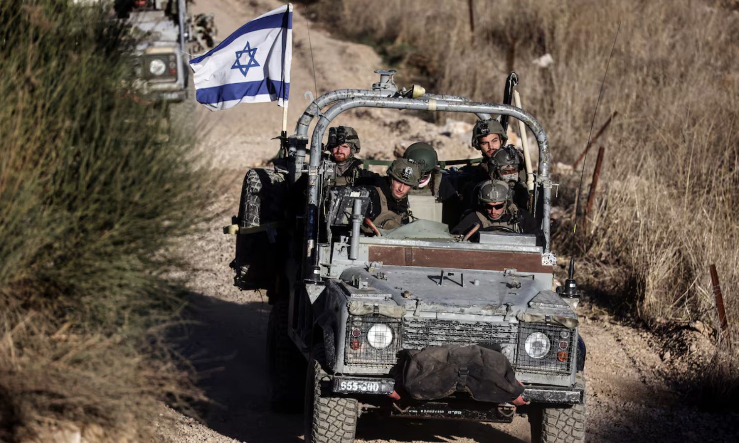 Israeli military vehicles penetrate Syrian territory - December 15, 2024 (Reuters)