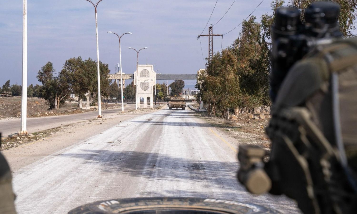 The entry of Israeli occupation forces into the buffer zone along the Syrian border with the occupied Golan Heights - December 9, 2024 (Avichai Adraee/X)