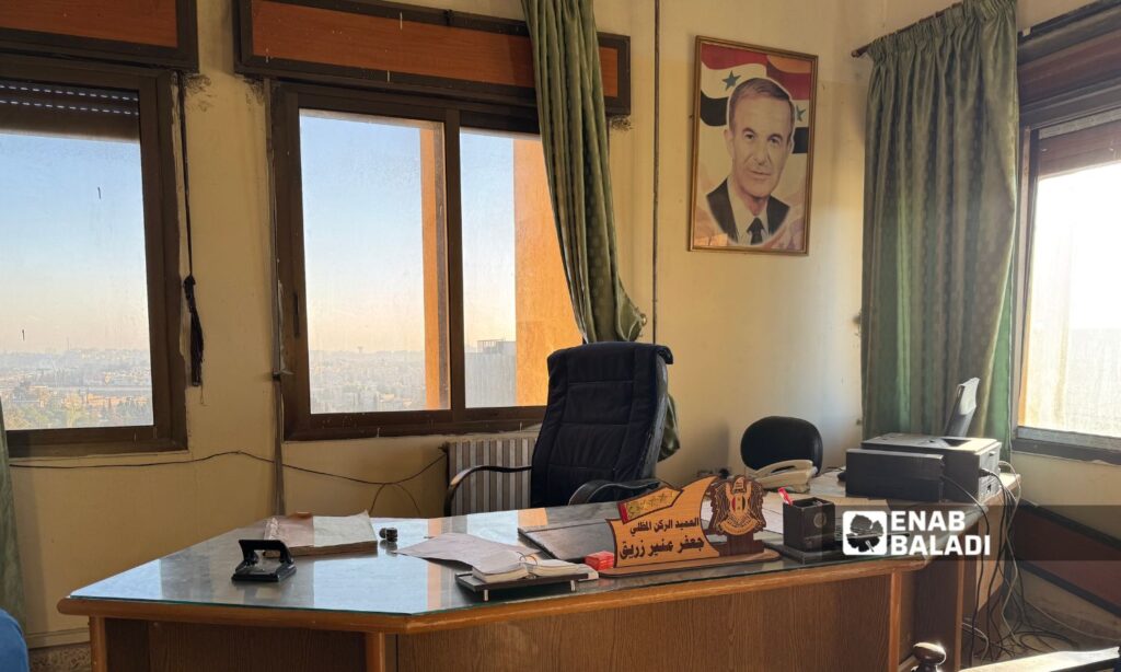 The office of Brigadier General Jaafar Munir Zraiq at the Military Academy in Aleppo - December 3, 2024 (Enab Baladi/Dayan Junpaz)