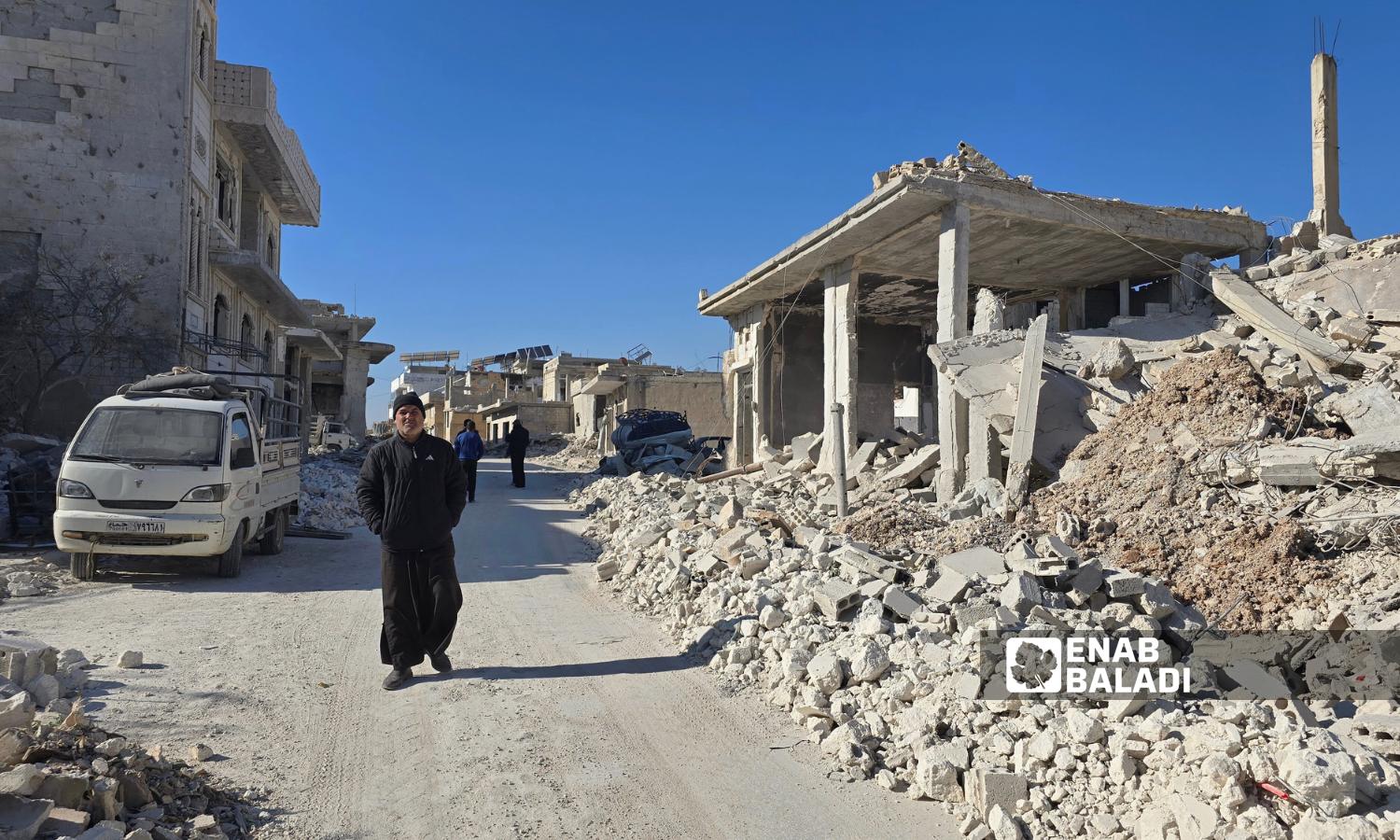 The return of residents to the city of Morek in Hama province after the fall of the Assad regime - December 22, 2024 (Enab Baladi/Iyad Abdul Jawad)
