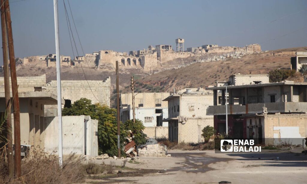 Qalaat al-Madiq is situated on a high hill in the eastern part of the al-Ghab Plain in northern Hama countryside - December 3, 2024 (Enab Baladi/Iyad Abdul Jawad)