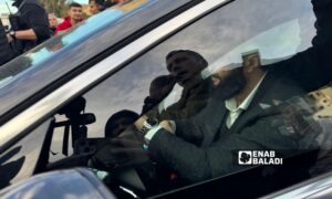 The leader of the General Command, Ahmed al-Sharaa, alongside a Turkish delegation in the Syrian capital, Damascus - December 12, 2024 (Enab Baladi/Dayan Junpaz)