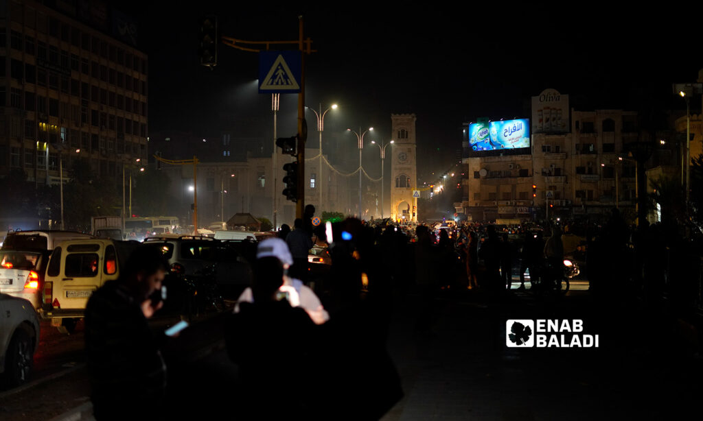 The residents of Hama city welcomed the opposition factions with ululations - December 5, 2024 (Enab Baladi/Iyad Abdul Jawad)