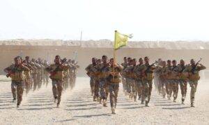 Members of the Syrian Democratic Forces (SDF) during a training session in northeastern Syria - July 17, 2024 (SDF)