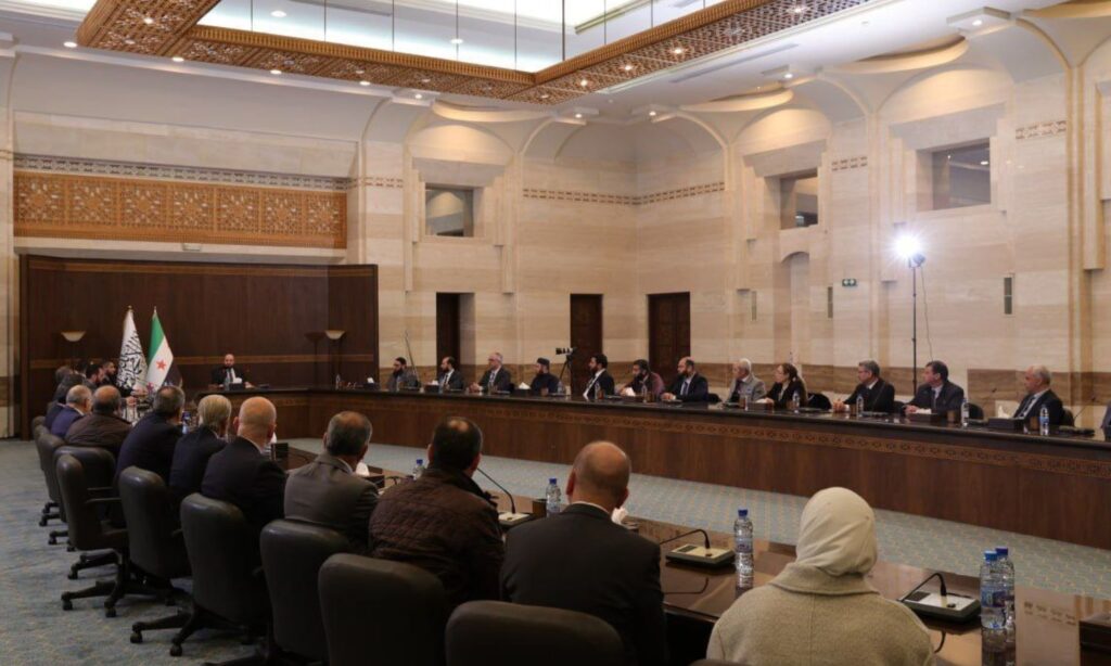 The caretaker ministers' meeting in the Syrian Salvation Government to determine the procedures for receiving institutions - December 10, 2024 (Syrian Salvation Government)