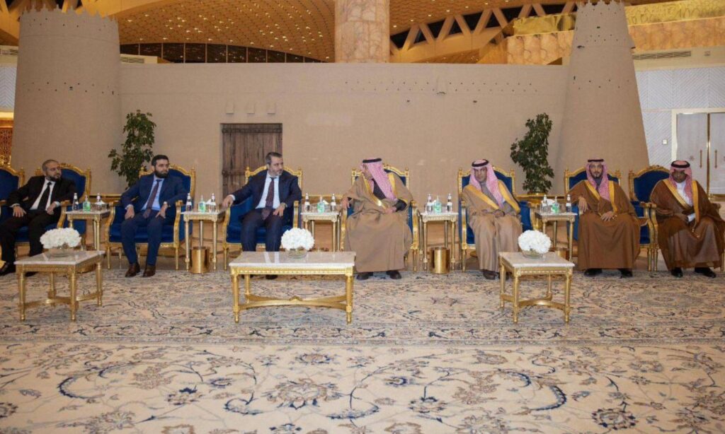 Syrian Foreign Minister Asaad al-Shibani arrives in Riyadh for his first foreign visit - January 2, 2024 (SANA)