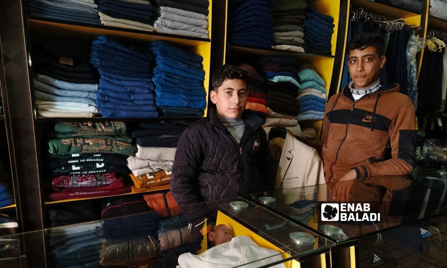 A clothing shop in the city of Nawa in the northern countryside of Daraa - December 26, 2024 (Enab Baladi/Halim Muhammad)