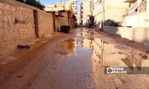 The mayor of the Northern District, Mustafa al-Dibo, stated to Enab Baladi that the municipality has established plans for the maintenance and rehabilitation of the roads in al-Dana city - December 4, 2024 (Enab Baladi/Mohamed Masto)
