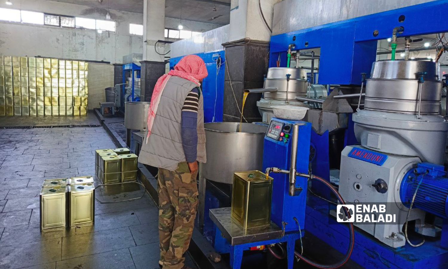 Olive oil press in western Daraa countryside - January 15, 2025 (Enab Baladi/Halim Muhammad)