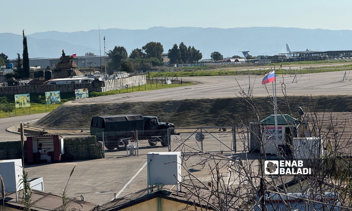 Members of the Russian forces inside the Hmeimim military base in Latakia after the fall of the Syrian regime - December 26, 2024 (Enab Baladi/Dayan Junpaz)