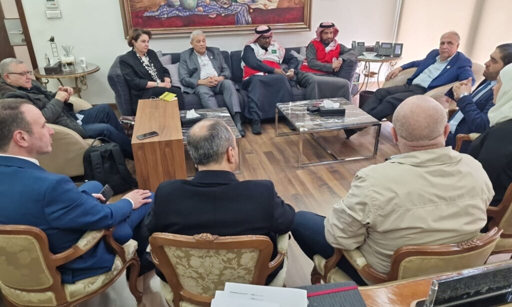 A delegation from the Red Crescent and the Red Cross from several Arab countries visited Syria - January 23, 2025 (Enab Baladi/Anas al-Khouli)