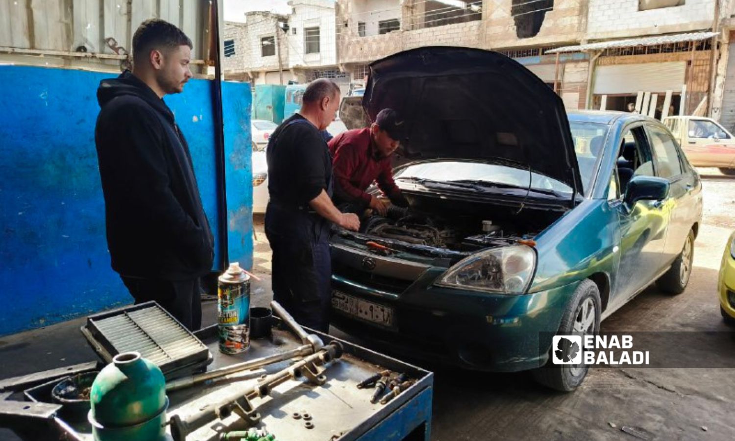 Industrialists in the industrial zone of Daraa demanded longer operating hours for electricity - January 25, 2025 (Enab Baladi/Halim Muhammad)