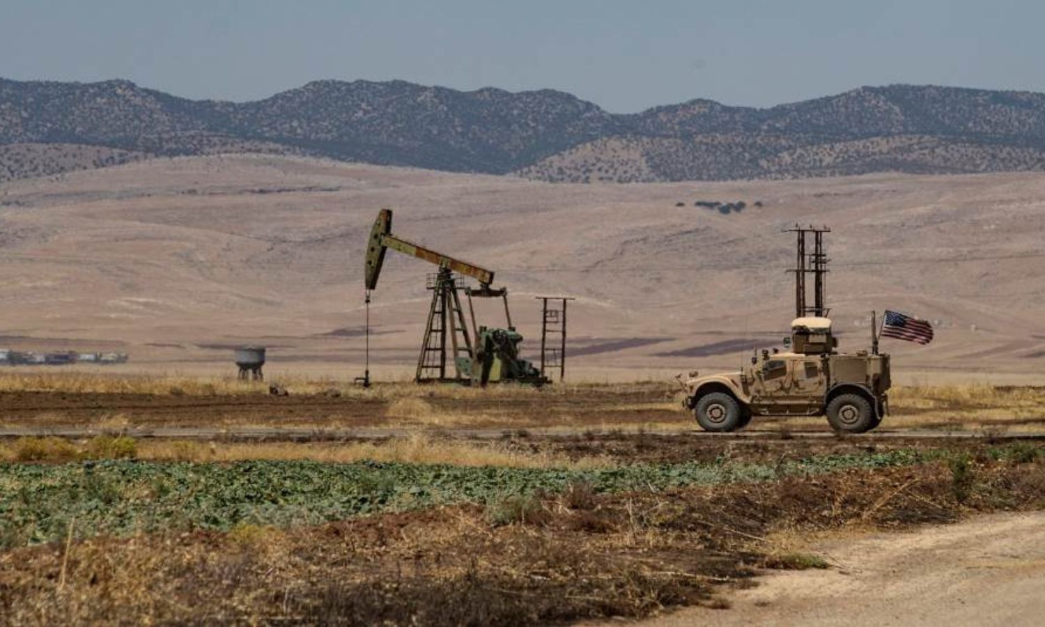 A US patrol near the al-Omar oil field in Deir Ezzor - September 2022 (AFP)