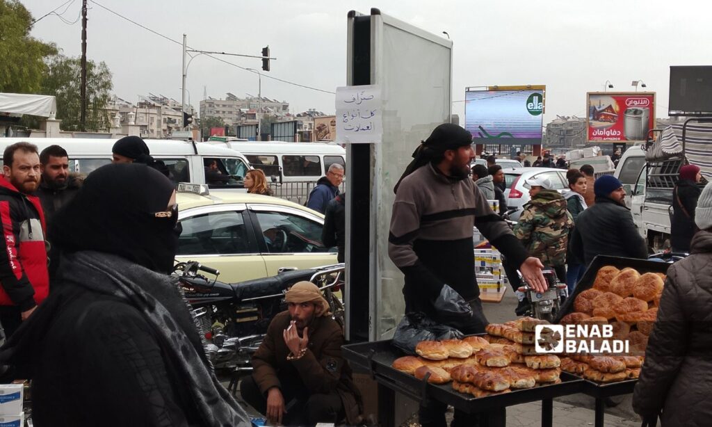 Stalls in the Baramkeh area of Damascus - February 9, 2025 (Enab Baladi/Omar Alaa Eldin)