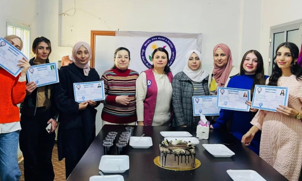 Graduation of a sewing course in eastern Syria by the ‎Foundation of the Free Women in Syria - January 19, 2025 (The Foundation of the Free Women in Syria)