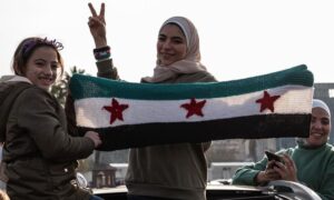 Syrians celebrate the fall of the Assad regime - December 9, 2024 (Anadolu Agency)