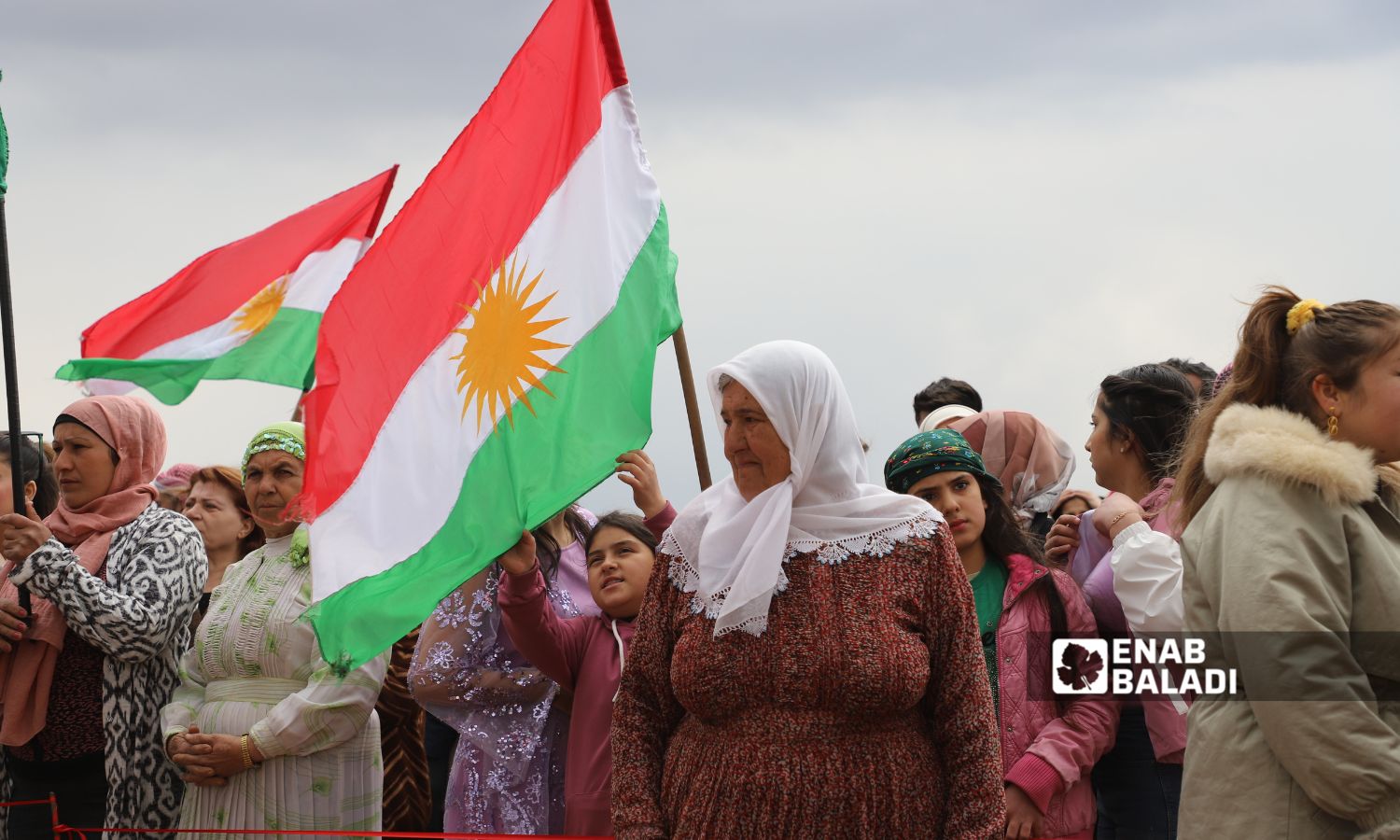 Syrian Kurds celebrate Nowruz in Maydanki village in Afrin, Aleppo countryside - March 21, 2025 (Enab Baladi/Dayan Junpaz)
