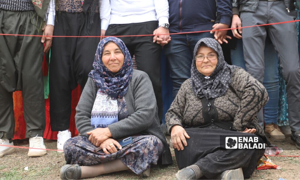 Syrian Kurds celebrate Nowruz in Maydanki village in Afrin, Aleppo countryside - March 21, 2025 (Enab Baladi/Dayan Junpaz)