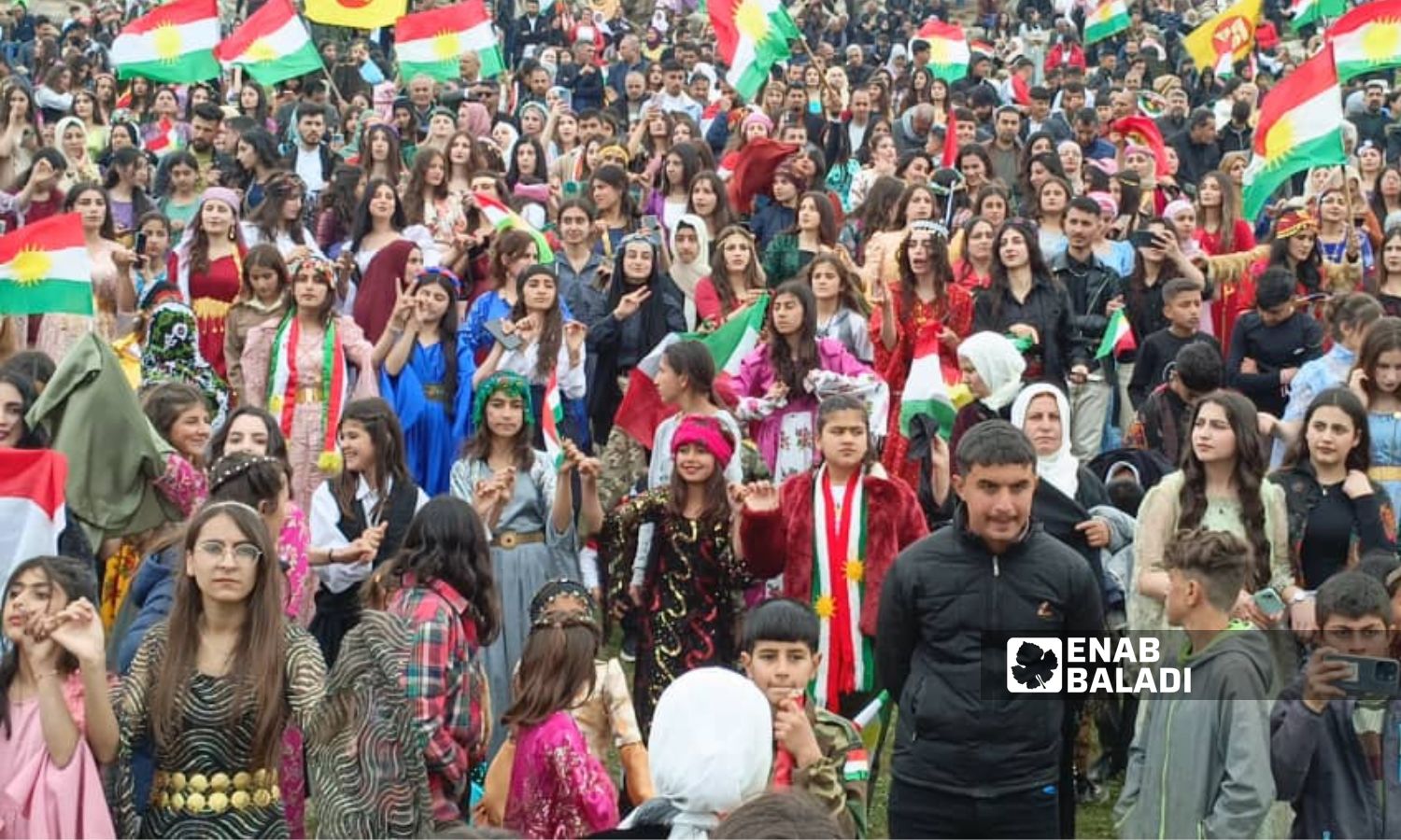 From the Nowruz celebrations in the city of al-Malikiyah in the countryside of al-Hasakah - March 21, 2024 (Enab Baladi)