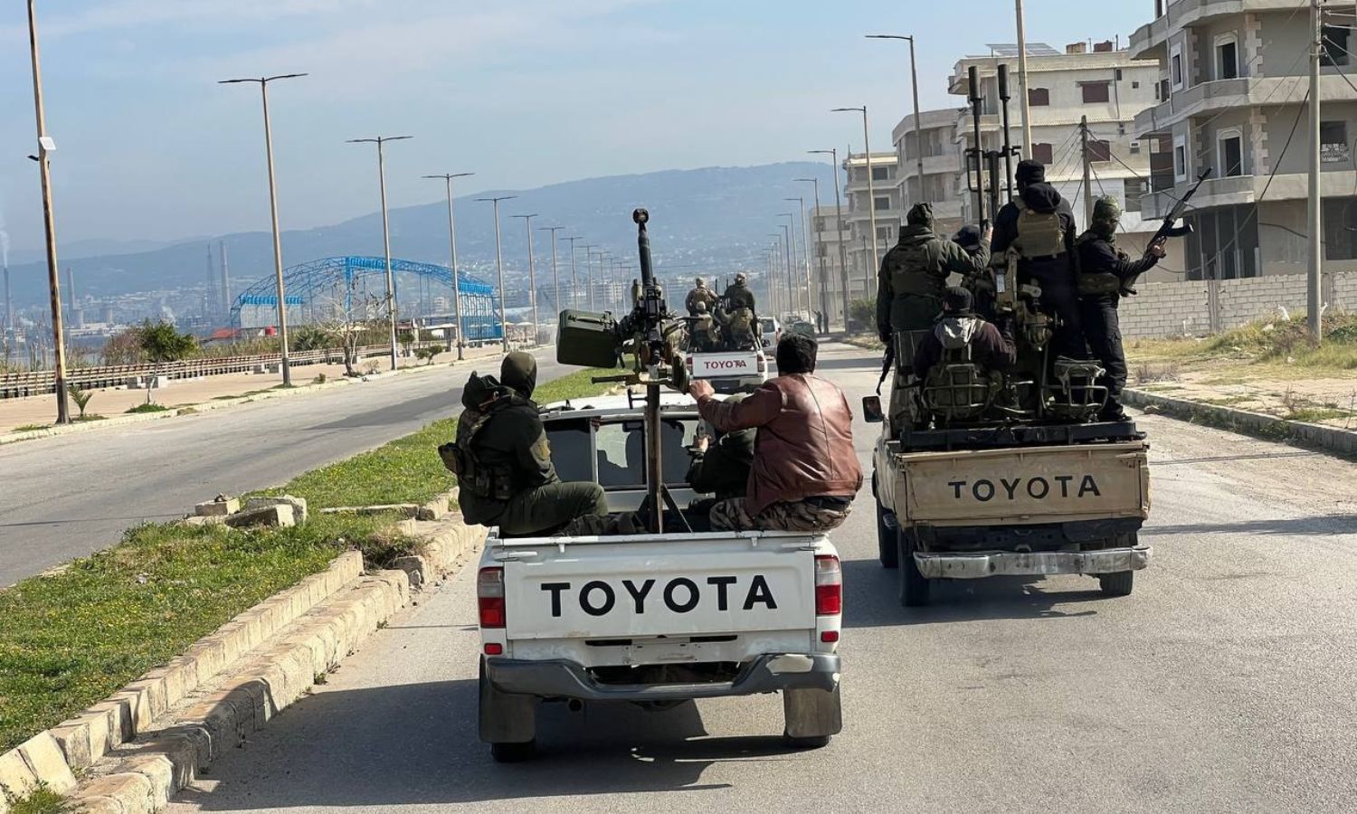 Syrian Ministry of Defense forces enter Banias to support General Security efforts in pursuing the remnants of the overthrown Assad regime - March 7, 2025 (SANA)