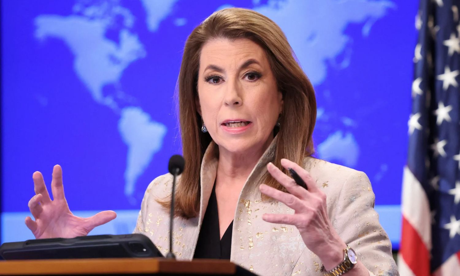 US State Department spokesperson Tammy Bruce (Reuters)