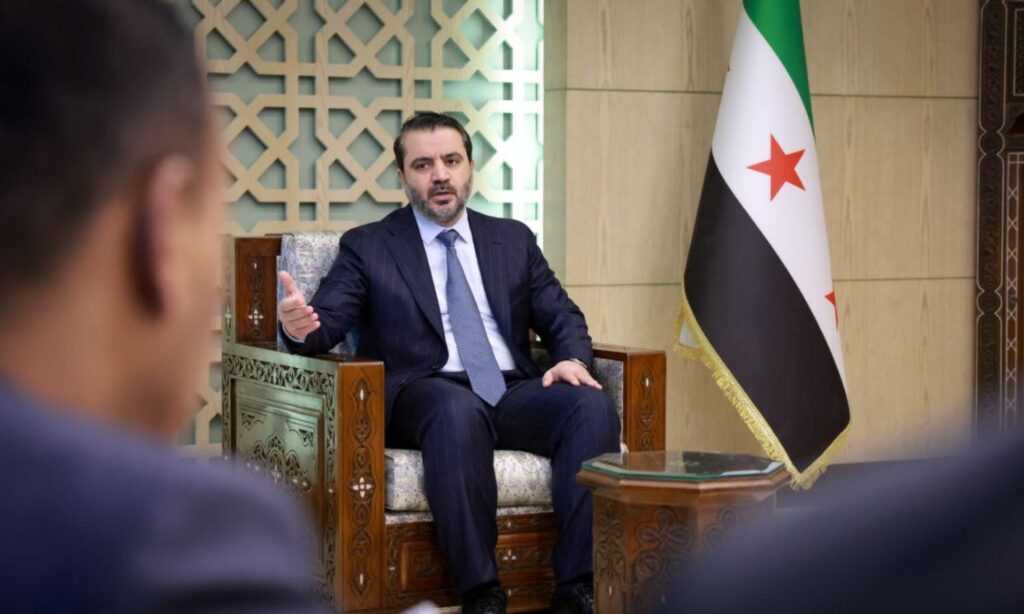 The Foreign Minister of the interim government of Damascus, Asaad al-Shibani, receives diplomatic delegations - March 11, 2025 (Ministry of Foreign Affairs and Expatriates)