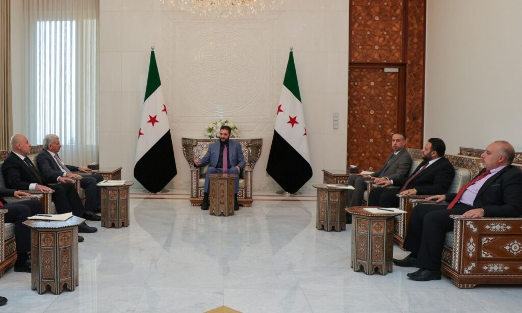 Meeting of Syrian transitional president Ahmed al-Sharaa with members of the fact-finding committee - March 10, 2025 (SANA)