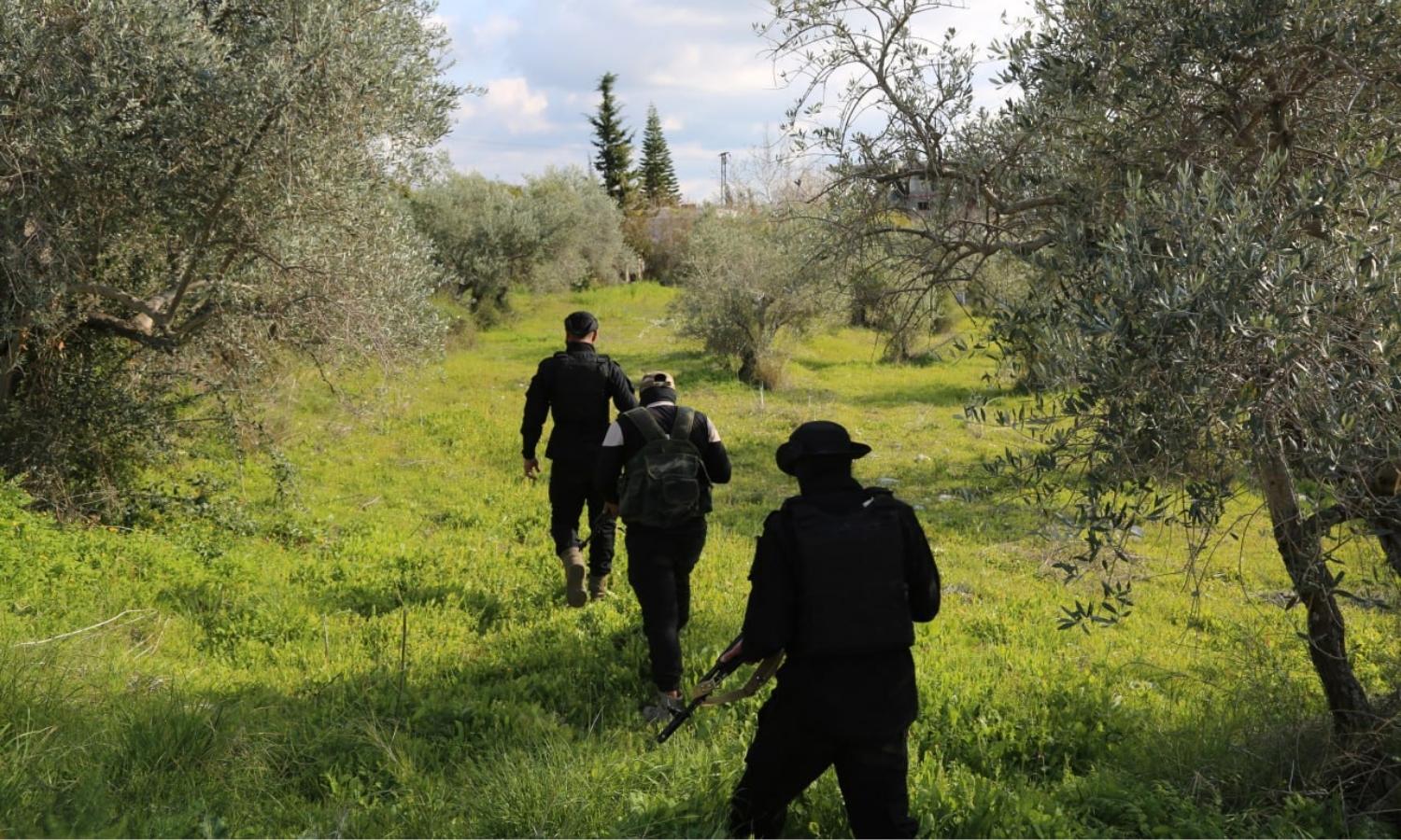 Members of the General Security Forces of the Syrian Ministry of Interior during a security campaign targeting Latakia governorate - March 1, 2025 (Syrian Ministry of Interior)