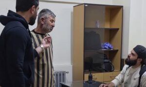 An interview with the accused of violating the rights of Syrians, Tayseer Mahfoud – April 23, 2025 (Jamil al-Hassan/Screenshot)