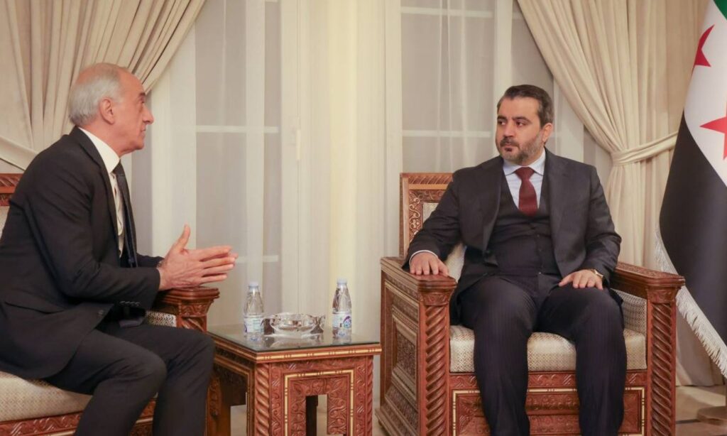 Syrian Foreign Minister, Asaad al-Shibani, visits the Syrian embassy in Riyadh and meets with Ambassador Ayman Soussan - January 2, 2025 (SANA)
