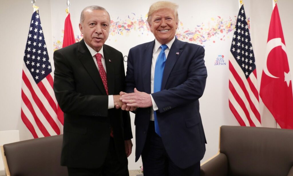 Turkish and US presidents at the White House - November 2019 (Reuters)