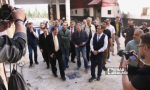 US Congressman Marlin Stutzman at the Sednaya Prison in Damascus - April 19, 2025 (Enab Baladi/Anas al-Khouli)