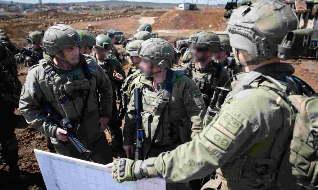 Israeli Chief of Staff, Major General Eyal Zamir, during a tour in areas occupied by his forces in Syria - March 9, 2025 (Israeli Army)