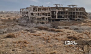 A destroyed building in the Jobar neighborhood of Damascus - February 5, 2025 (Enab Baladi/Anas al-Khouli)