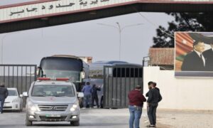 The Jordanian side of the Jaber-Nassib border crossing between Jordan and Syria (Al-Mamlaka Channel)