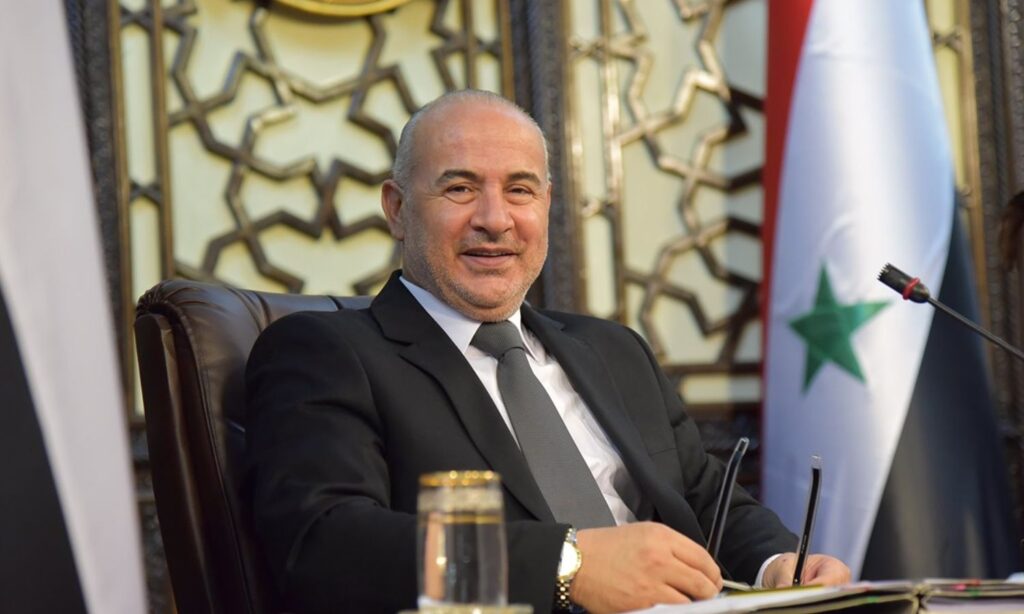 The Syrian politician Khaled al-Abboud in the People's Assembly - 2019 (Syrian People's Assembly/Facebook)