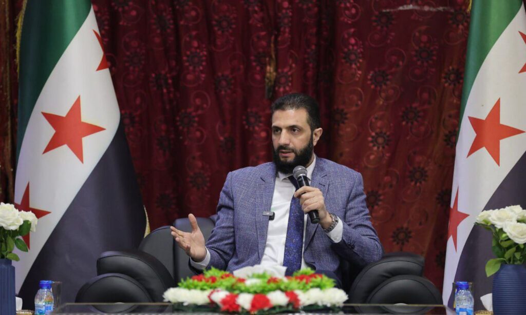 Syrian Transitional President Ahmed al-Sharaa during a visit to Afrin - February 16, 2025 (Syrian Presidency/X)