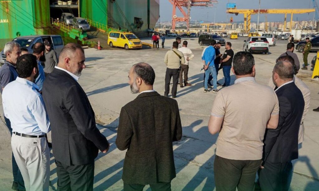 Director of the Syrian Ports Authority tours Tartus Port - April 29, 2025 (Ports Authority)
