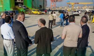 Director of the Syrian Ports Authority tours Tartus Port - April 29, 2025 (Ports Authority)