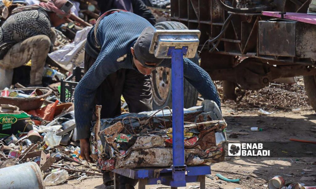 The ban on exporting scrap includes all types of metal scrap and alloys, including iron, copper, aluminum, and lead - April 22 (Enab Baladi/Obadah al-Sheikh)