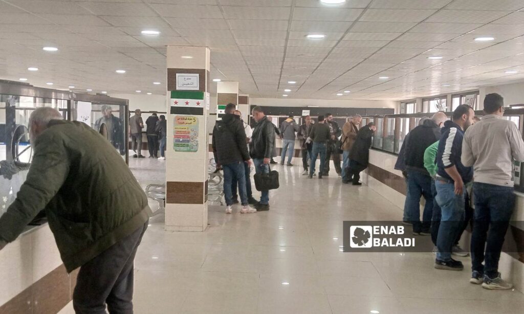 Reviewers at one of the transportation directorate halls in Damascus, April 16, 2025 (Enab Baladi - Marina Merhej)