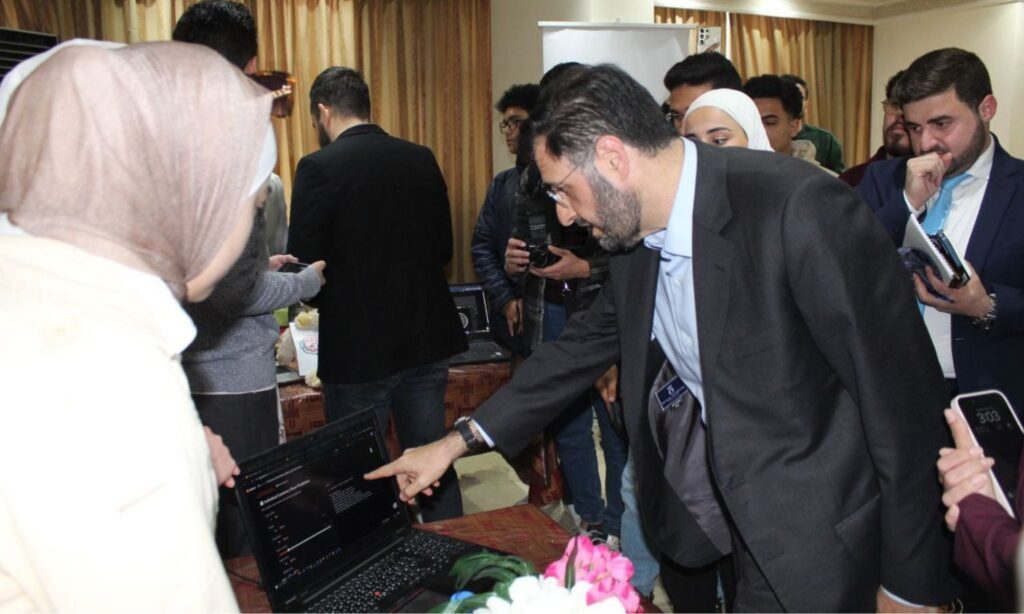 Syrian Minister of Communications Abdulsalam Haykal at the Artificial Intelligence Forum - April 15, 2025 (Ministry of Communications and Information Technology)
