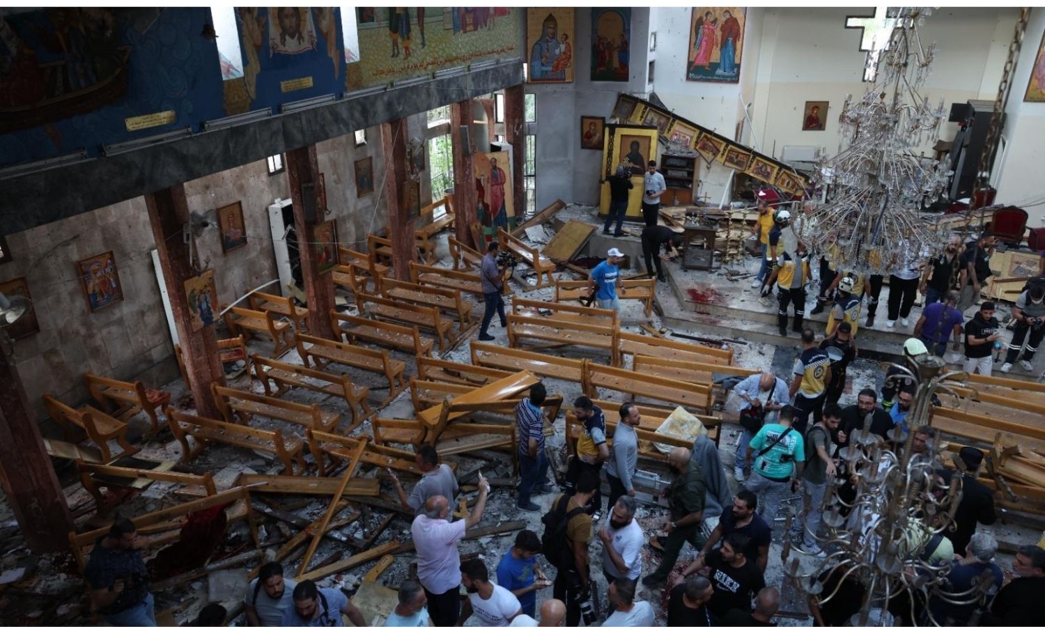 St. Elias church in Damascus after the bombing - Damascus, June 22, 2025 (UNOCHA/ Ali al-Haj Suleiman)