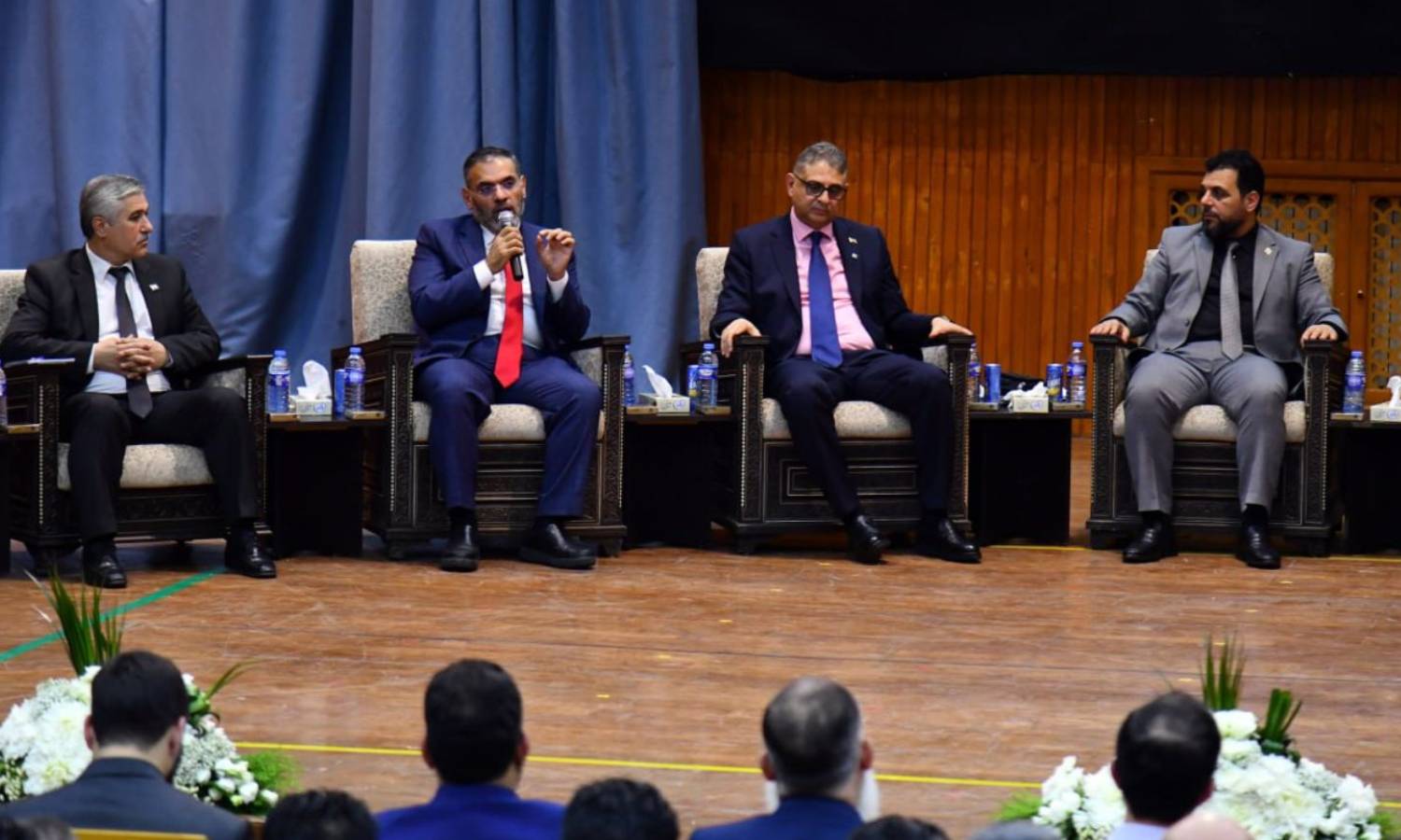 The Supreme Committee for People’s Assembly Elections meets with activists from rural Damascus, June 19, 2025 (SANA)
