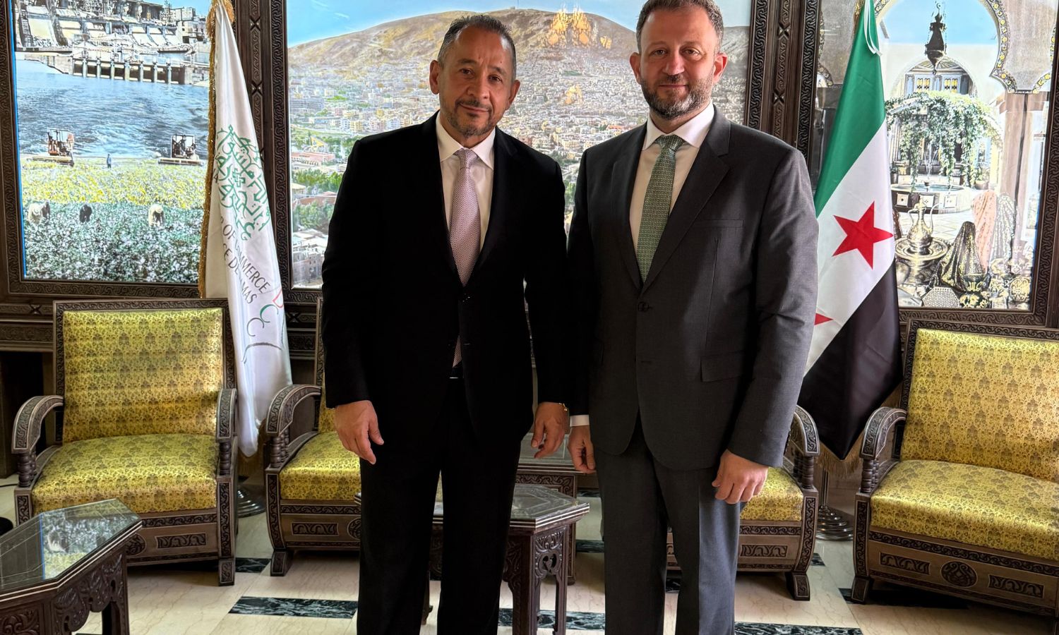 Members of the board in the US-Syria Business Council, Issam Ghreiwati and Abdul Hamid al-Akel (US-Syria Business Council)