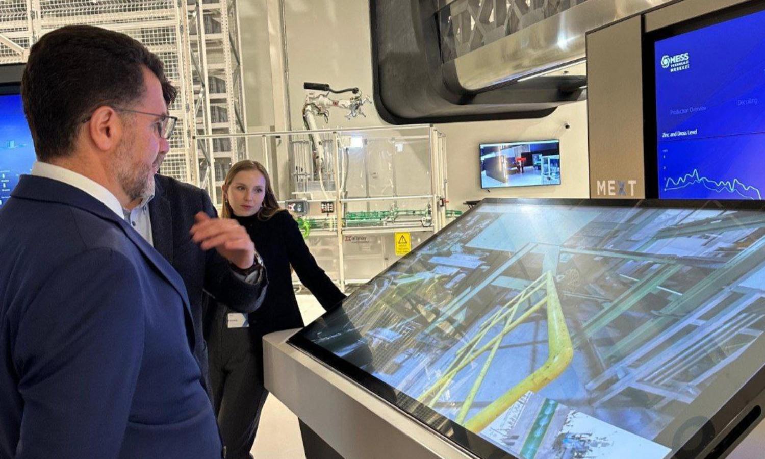 Visit of the advisor to the Minister of Communications, Abdullah al-Olabi, to the Mekset Complex in Turkey - May 13, 2025 (Syrian Ministry of Communications and Technology)
