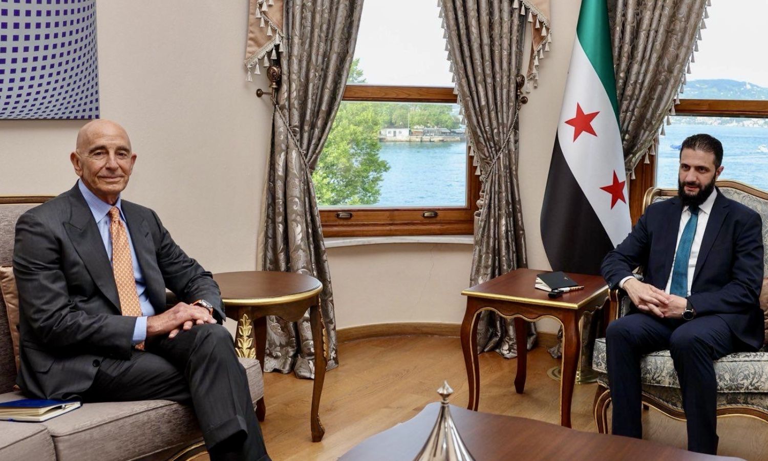 US envoy Thomas Barrack praised the Syrian government